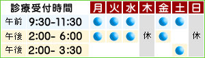 診療時間表